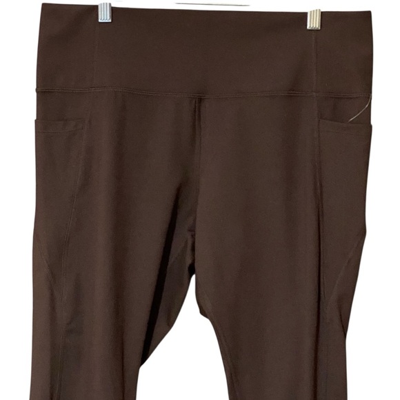 Danskin High Rise Brushed Legging XL Espresso Activewear Comfort Stretch NWT - Picture 3 of 7